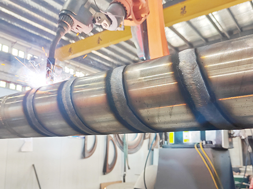 Robotic Screw Hardfacing with Cobalt-Based Flux-Cored Wire
